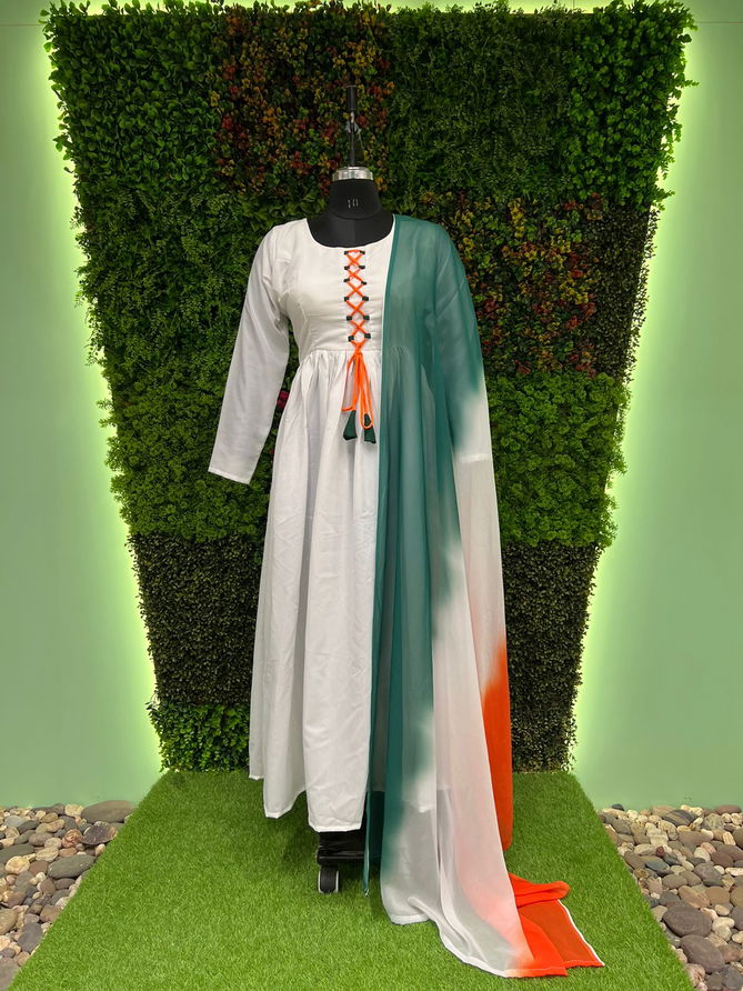 LG 1701 Independence Day Designer Dupatta With Kurtis